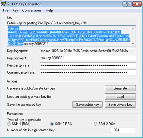 ssh key based putty